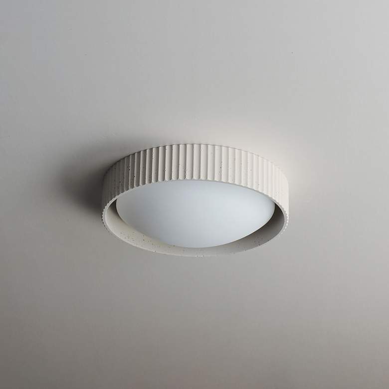 Image 5 ET2 Souffle 10 1/2" Wide Chalk White LED Ceiling Light more views