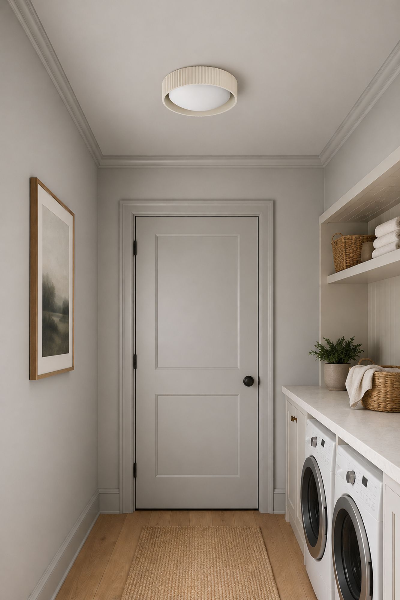 Image 7 ET2 Souffle 10 1/2" Wide Chalk White LED Ceiling Light more views