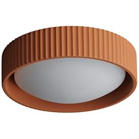 Image5 of ET2 Souffle 10 1/2" Wide Terra Cotta LED Ceiling Light more views