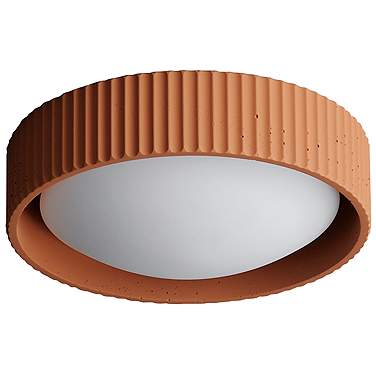 ET2 Souffle 10 1/2" Wide Terra Cotta LED Ceiling Light