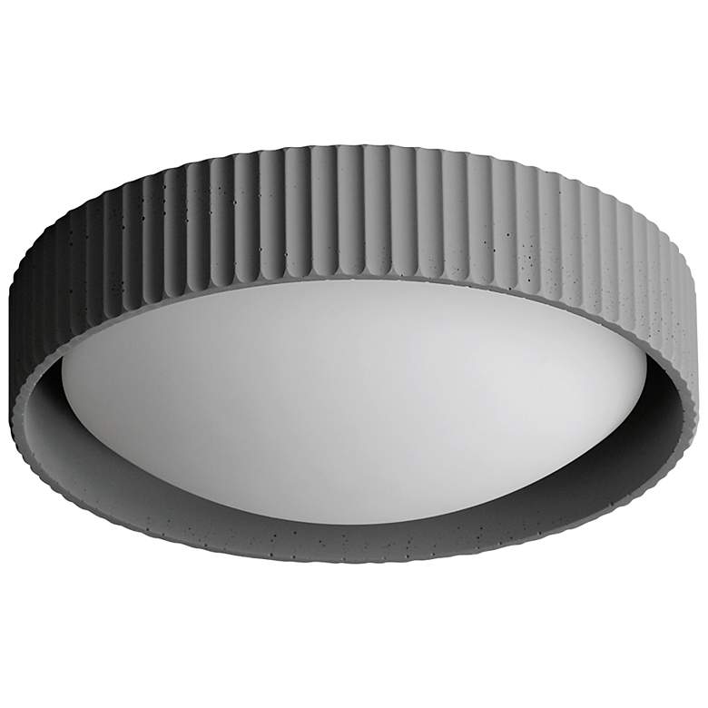 Image 1 ET2 Souffle 13 3/4" Wide Gray LED Ceiling Light