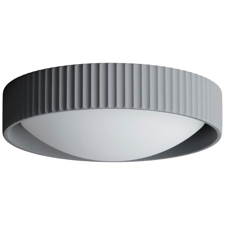 Image 2 ET2 Souffle 13 3/4" Wide Gray LED Ceiling Light more views