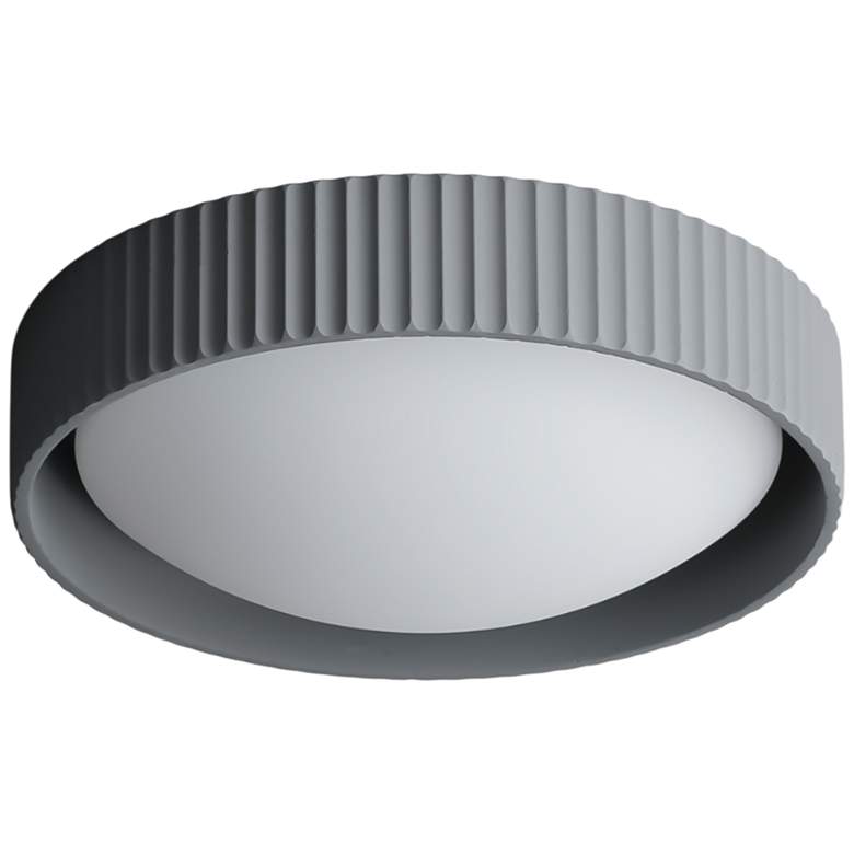 Image 4 ET2 Souffle 13 3/4" Wide Gray LED Ceiling Light more views