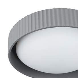 Image5 of ET2 Souffle 13 3/4" Wide Gray LED Ceiling Light more views