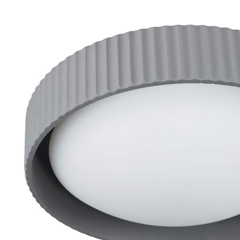 Image 5 ET2 Souffle 13 3/4" Wide Gray LED Ceiling Light more views