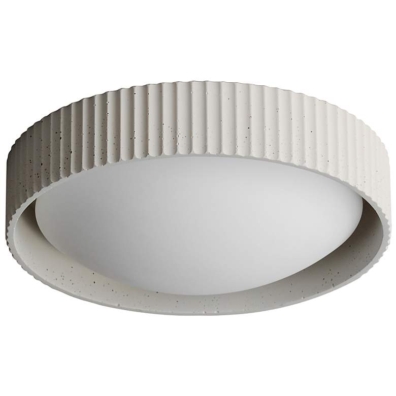 Image 1 ET2 Souffle 14" White Finish Modern LED Flush Mount Ceiling Light