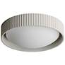 1_ET2 Souffle 14" White Finish Modern LED Flush Mount Ceiling Light