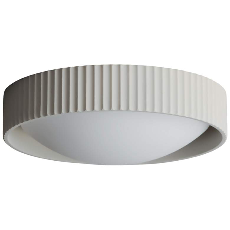 Image 2 ET2 Souffle 14" White Finish Modern LED Flush Mount Ceiling Light more views
