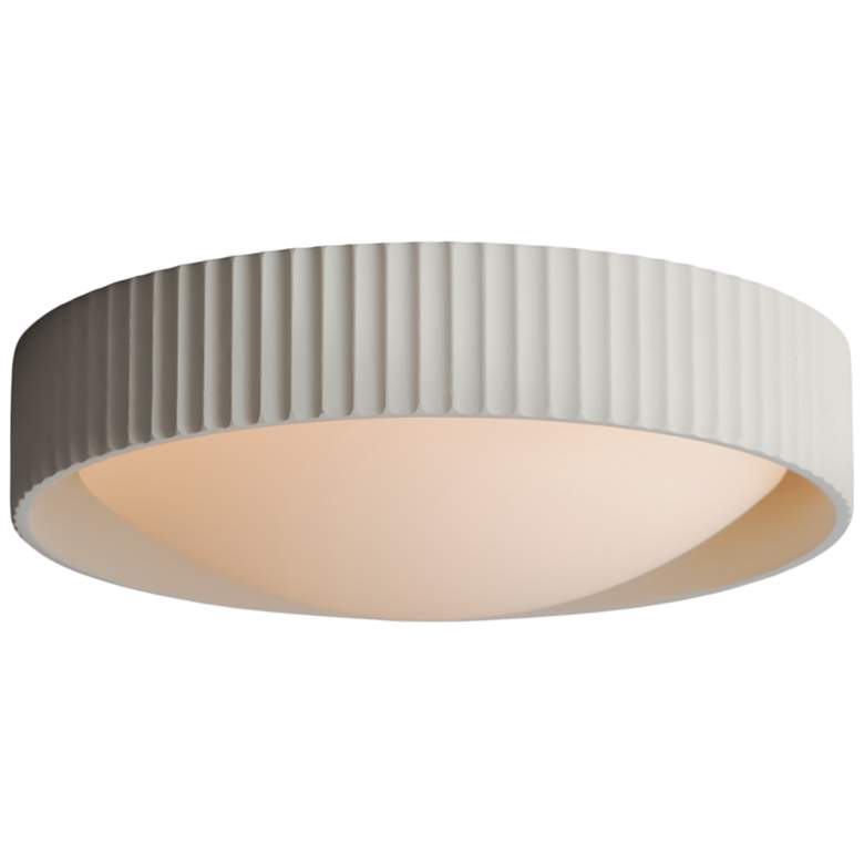 Image 3 ET2 Souffle 14" White Finish Modern LED Flush Mount Ceiling Light more views