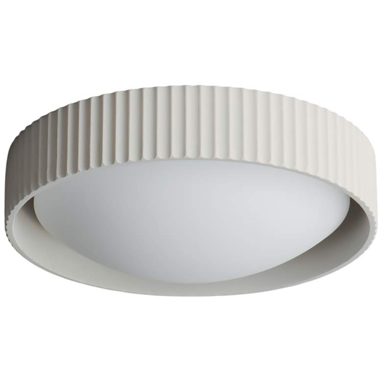 Image 4 ET2 Souffle 14" White Finish Modern LED Flush Mount Ceiling Light more views
