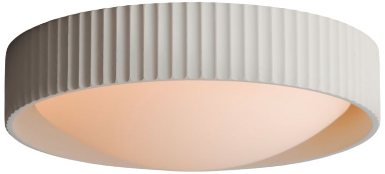 ET2 Souffle 14" White Finish Modern LED Flush Mount Ceiling Light