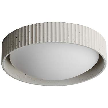 ET2 Souffle 14" White Finish Modern LED Flush Mount Ceiling Light