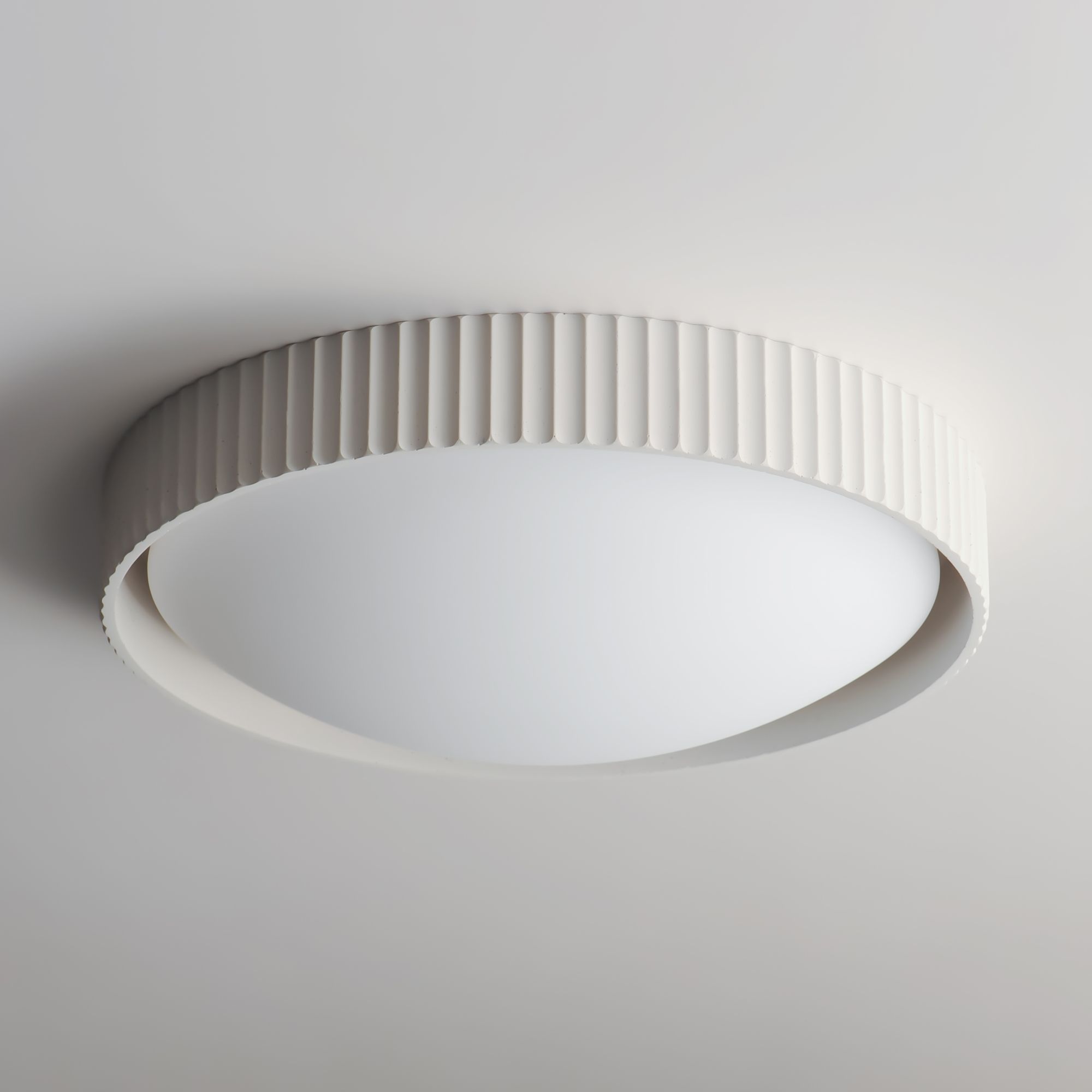 Image 4 ET2 Souffle 18" Wide Chalk White LED Ceiling Light more views