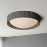 1_ET2 Souffle 18" Wide Gray LED Ceiling Light