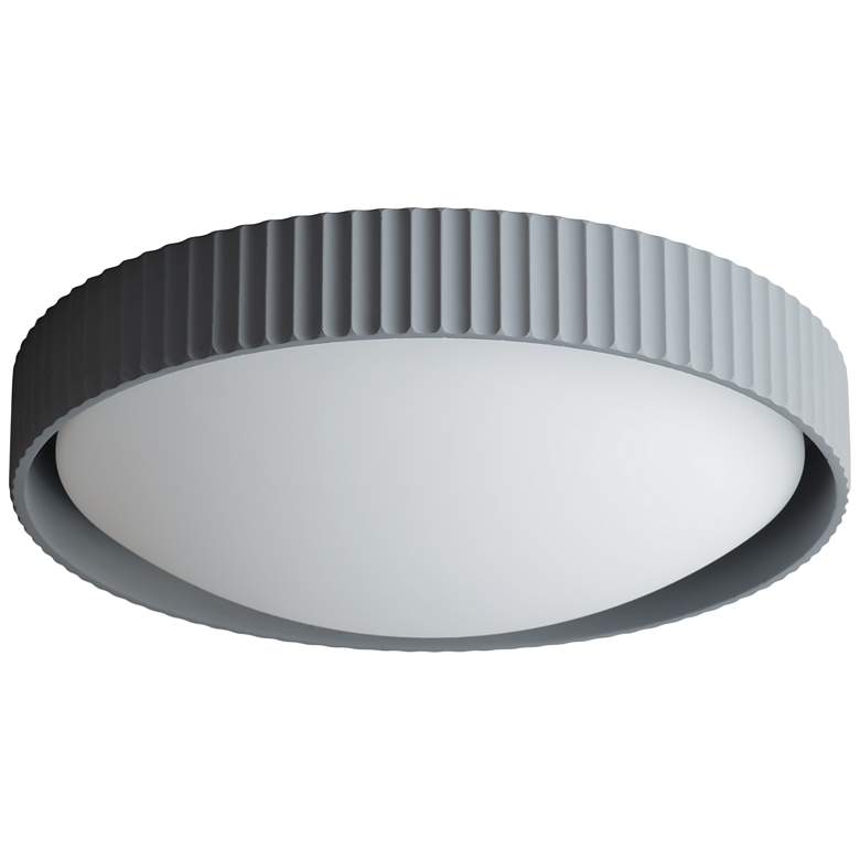 Image 4 ET2 Souffle 18" Wide Gray LED Ceiling Light more views