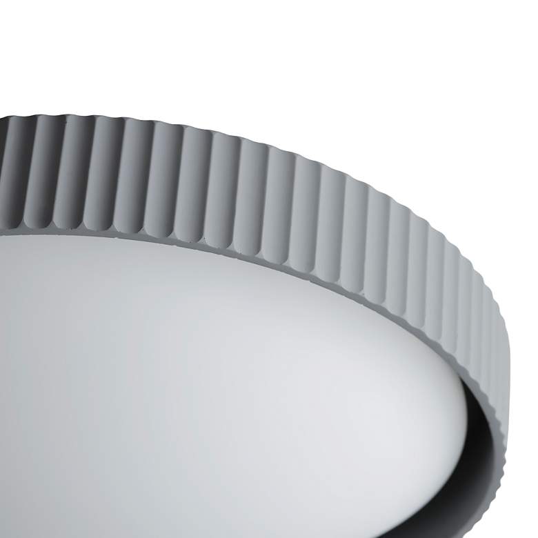 Image 6 ET2 Souffle 18" Wide Gray LED Ceiling Light more views