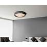 7_ET2 Souffle 18" Wide Gray LED Ceiling Light more views