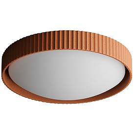 Image1 of ET2 Souffle 18" Wide Terra Cotta LED Ceiling Light