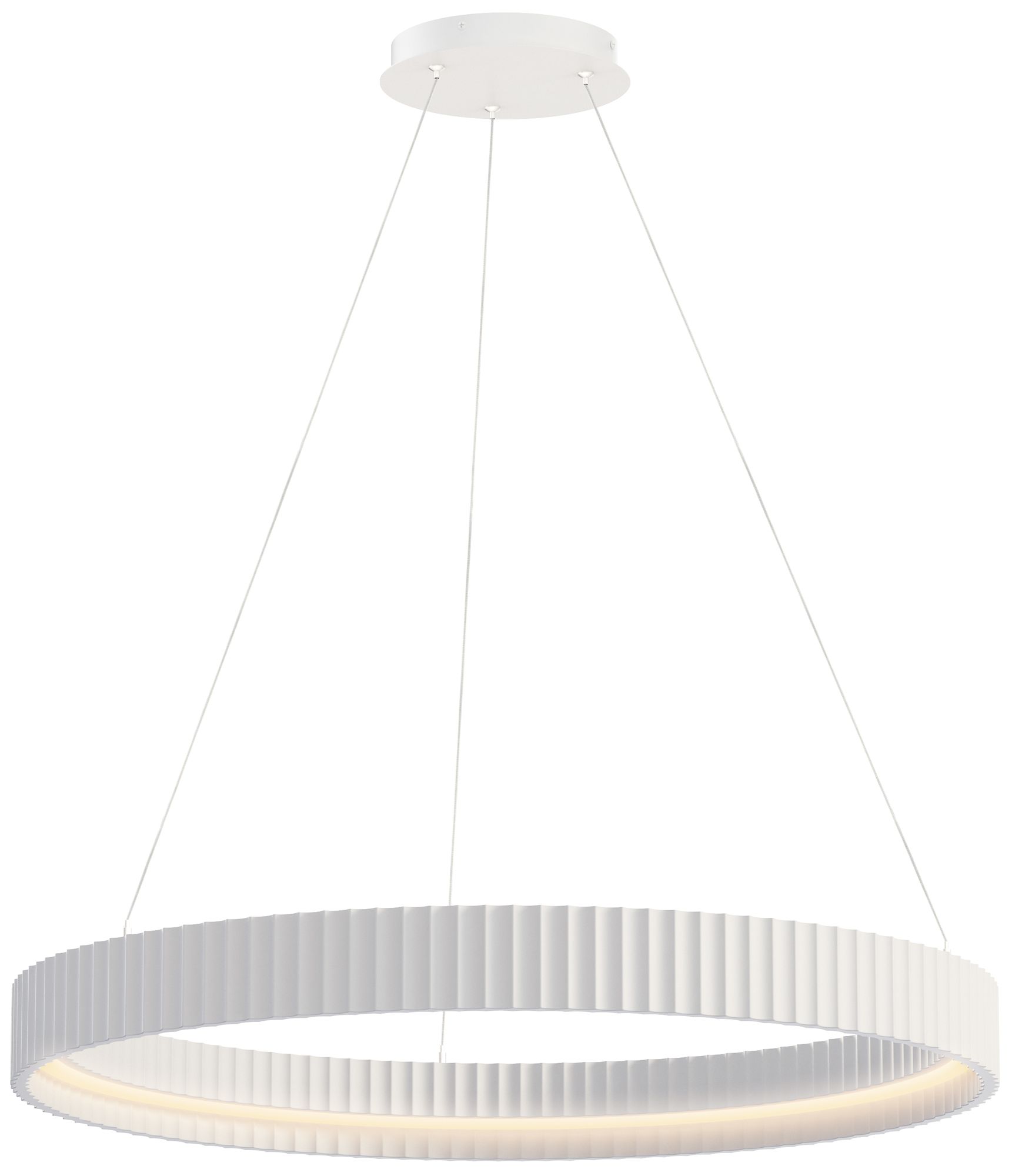 ET2 Souffle 33"  Chaulk White LED Ring Pendant