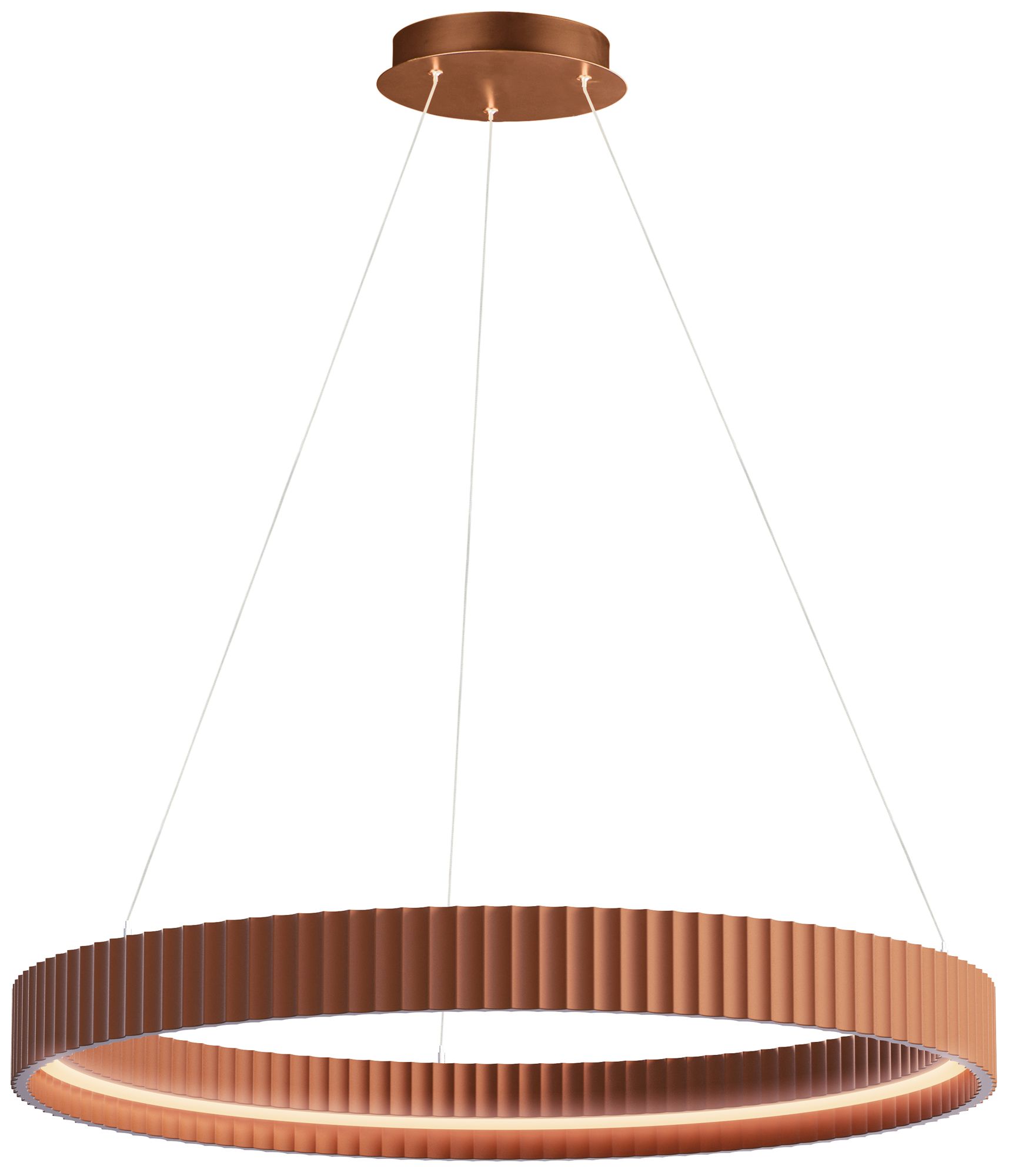 ET2 Souffle 33" Terra Cotta LED Ring Pendant