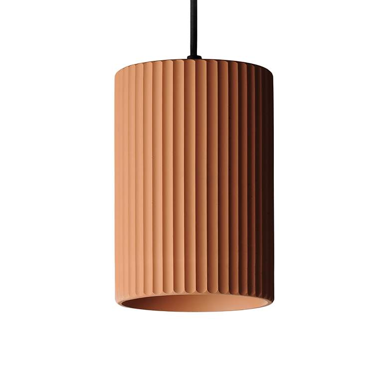 Image 2 ET2 Souffle 5 3/4" Wide Terra Cotta LED Mini Pendant more views