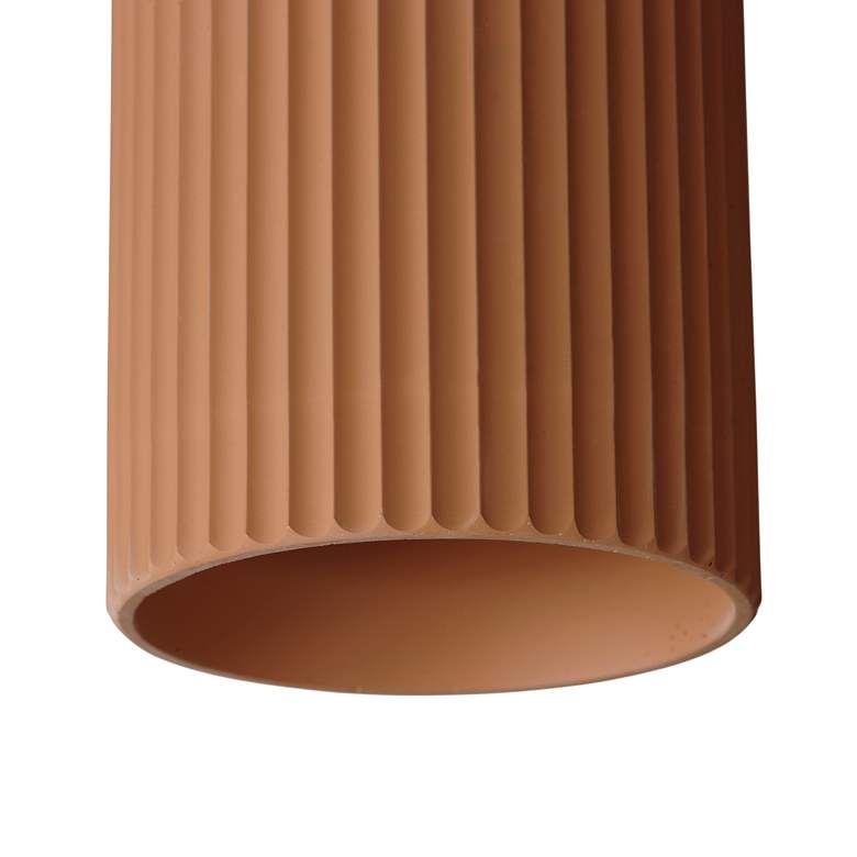Image 5 ET2 Souffle 5 3/4" Wide Terra Cotta LED Mini Pendant more views