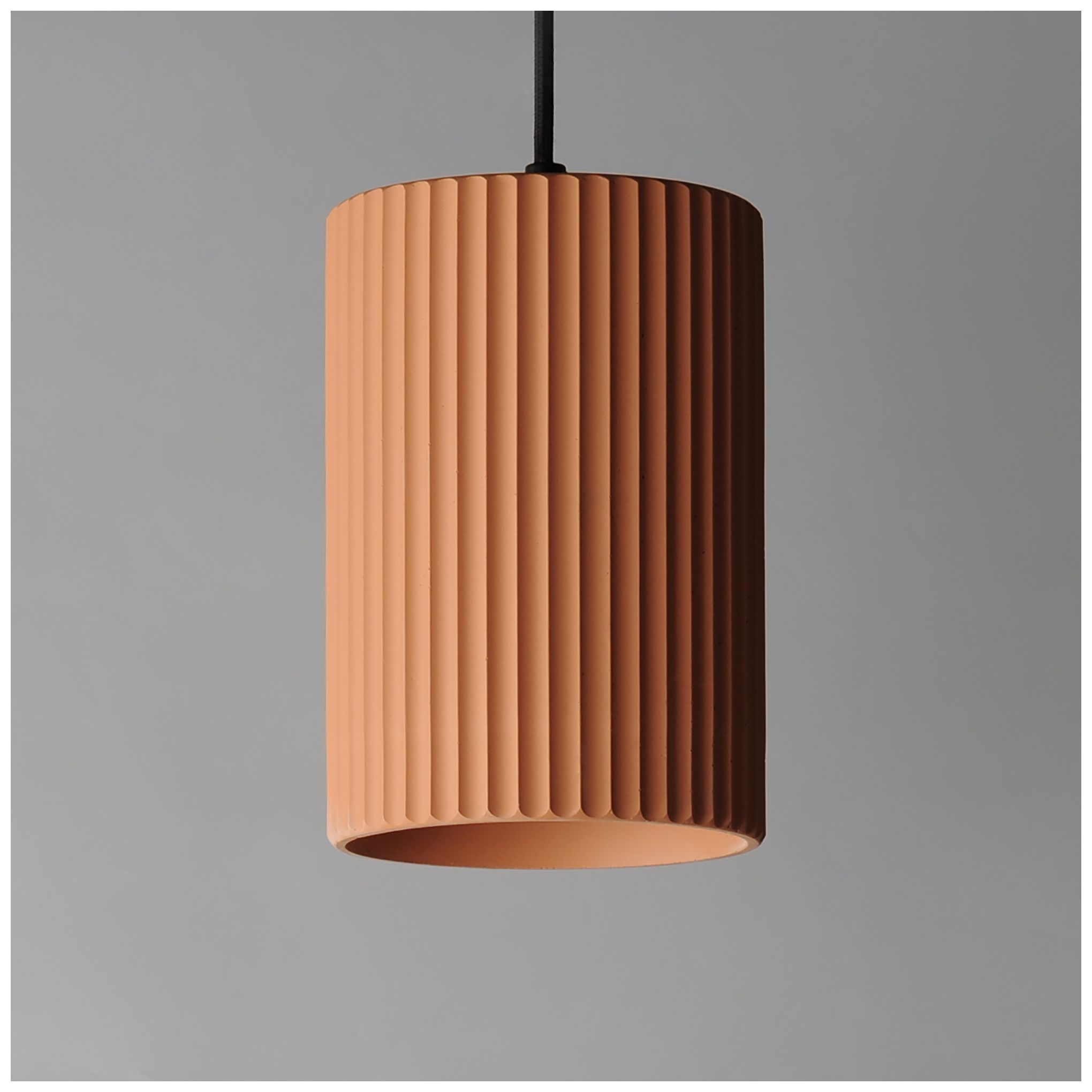 Image 6 ET2 Souffle 5 3/4" Wide Terra Cotta LED Mini Pendant more views