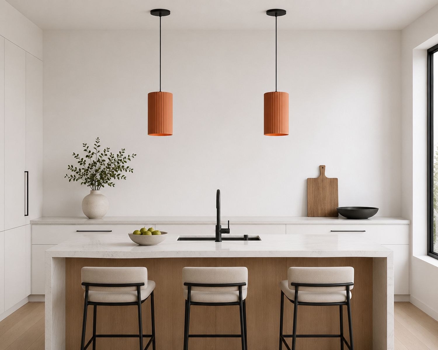 ET2 Souffle 5 3/4" Wide Terra Cotta LED Mini Pendant