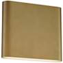 1_ET2 Spartan 6 1/4"H Natural Aged Brass ADA LED Wall Sconce