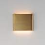 3_ET2 Spartan 6 1/4"H Natural Aged Brass ADA LED Wall Sconce more views