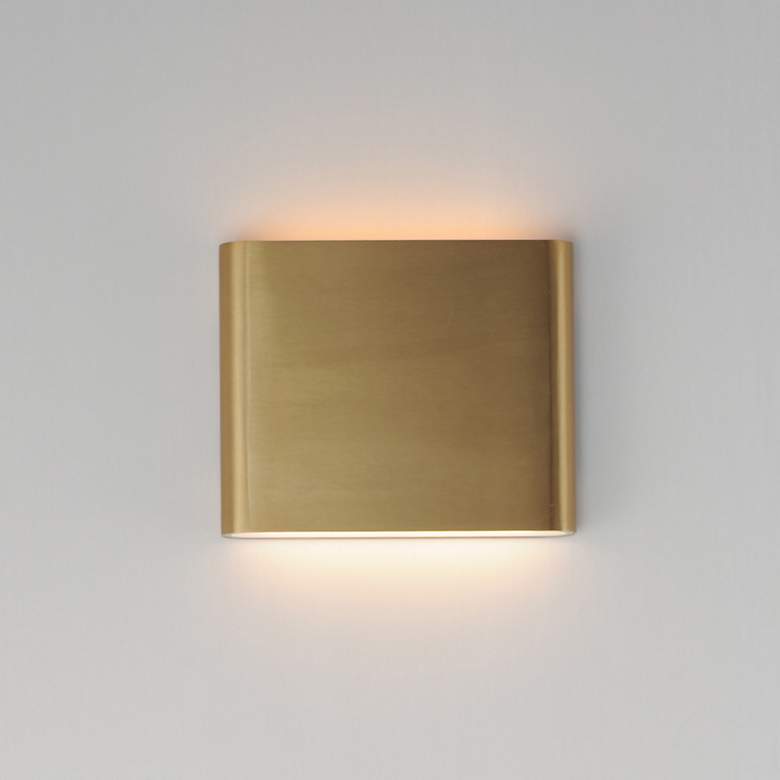 Image 3 ET2 Spartan 9.5" Natural Aged Brass Indoor Wall Sconce more views