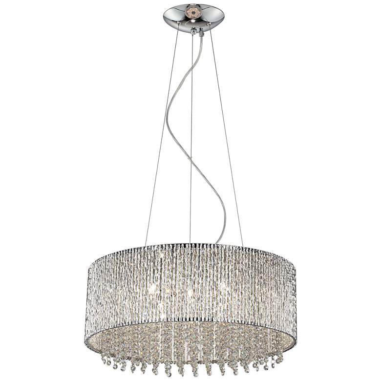 Image 5 ET2 Spiral 22 1/2 inch Wide 10-Light Crystal Pendant Light more views