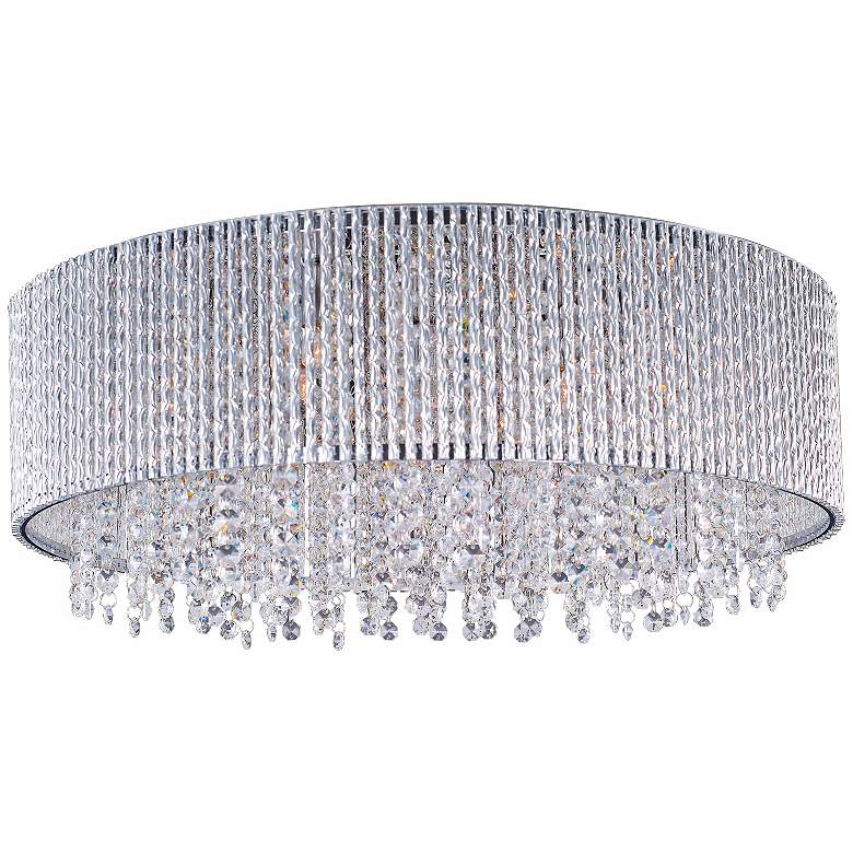 Image 2 ET2 Spiral 22" Wide Polished Chrome Flushmount Ceiling Light