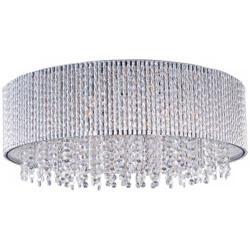 ET2 Spiral 22" Wide Polished Chrome Flushmount Ceiling Light