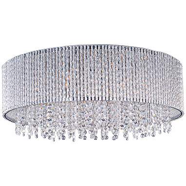 ET2 Spiral 22" Wide Polished Chrome Flushmount Ceiling Light