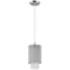 ET2 Spiral Collection 6" Wide Modern Chrome and Crystal Mini Pendant