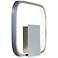 ET2 Squared 10" High Polished Chrome LED Wall Sconce