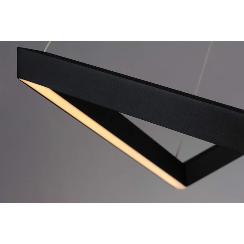 Image 3 ET2 Stealth 21 1/4 inch Wide Black LED Pendant Light more views