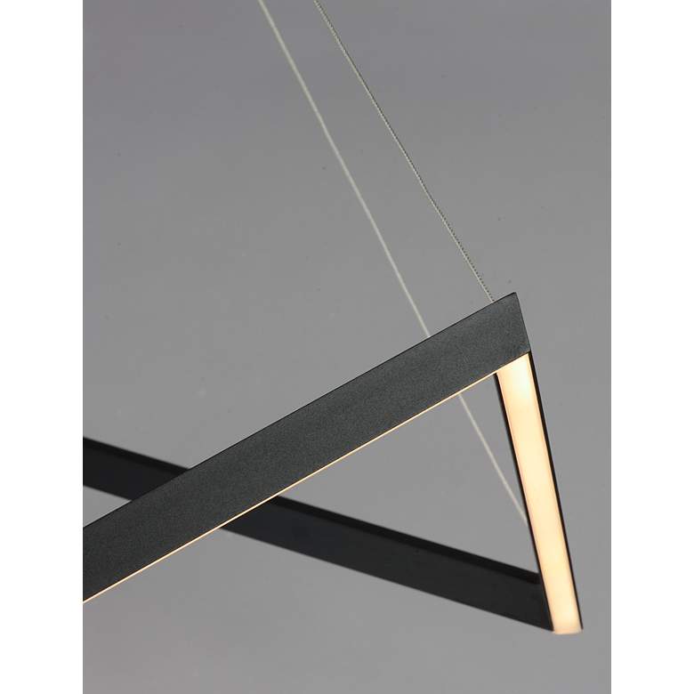 Image 5 ET2 Stealth 21 1/4" Wide Black LED Pendant Light more views