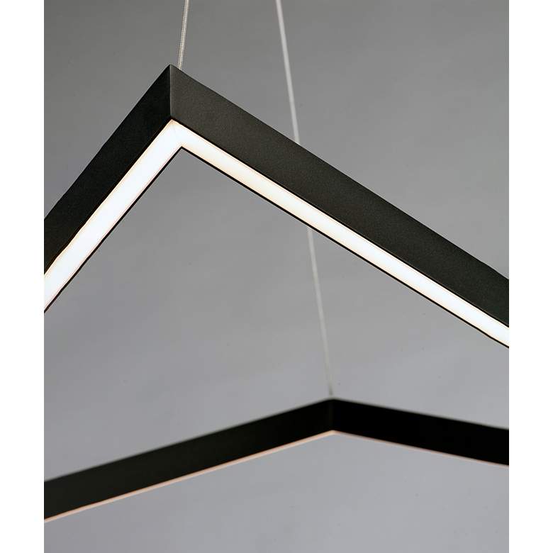 Image 7 ET2 Stealth 21 1/4" Wide Black LED Pendant Light more views