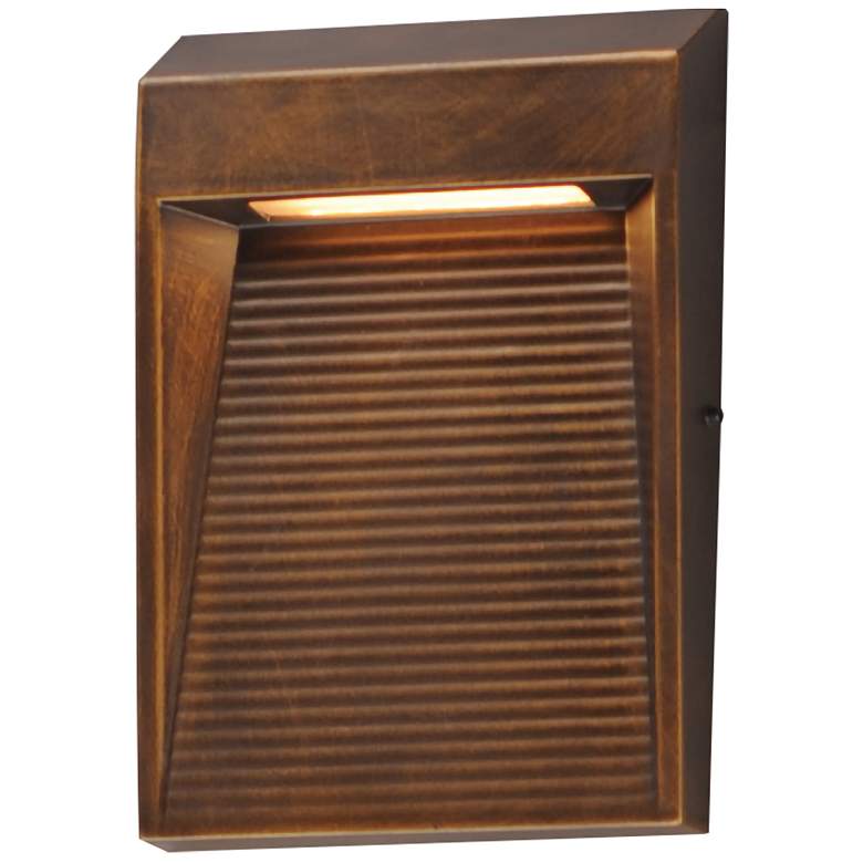 Image 1 ET2 Steppes 6 3/4" High Antique Bronze LED Outdoor Wall Sconce