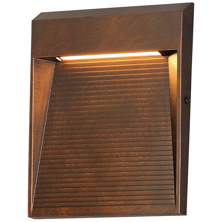 Image 1 ET2 Steppes 9 1/2" High Antique Bronze LED Outdoor Sconce