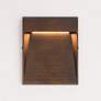 3_ET2 Steppes 9 1/2" High Antique Bronze LED Outdoor Sconce more views