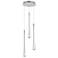 ET2 Stillo 10" Wide Satin Nickel LED Multi-Light Pendant