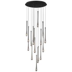 ET2 Stillo 25 1/2" Wide Black LED Multi Light Pendant