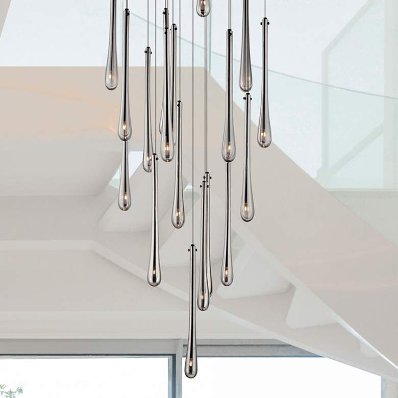 Image 2 ET2 Stillo 25 1/2" Wide Black LED Multi Light Pendant