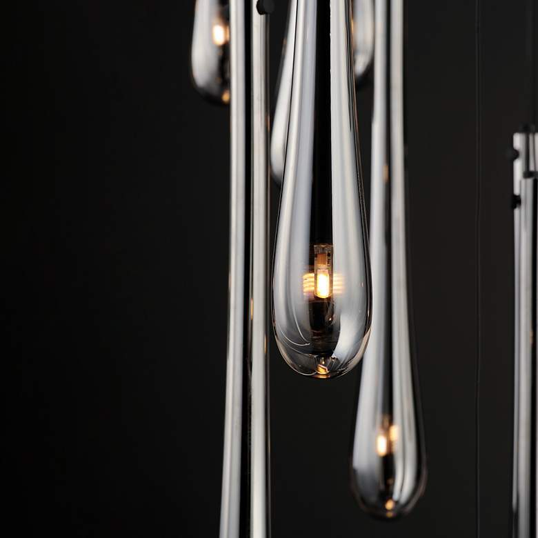 Image 7 ET2 Stillo 25 1/2" Wide Black LED Multi Light Pendant more views