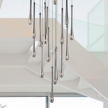 ET2 Stillo 25 1/2" Wide Black LED Multi Light Pendant