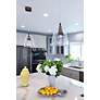 5_ET2 Sven 8" Wide Black Coffee Clear Glass Modern LED Mini Pendant more views
