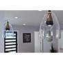 7_ET2 Sven 8" Wide Black Coffee Clear Glass Modern LED Mini Pendant more views